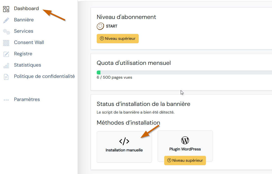 Biskoui Dashboard Installation